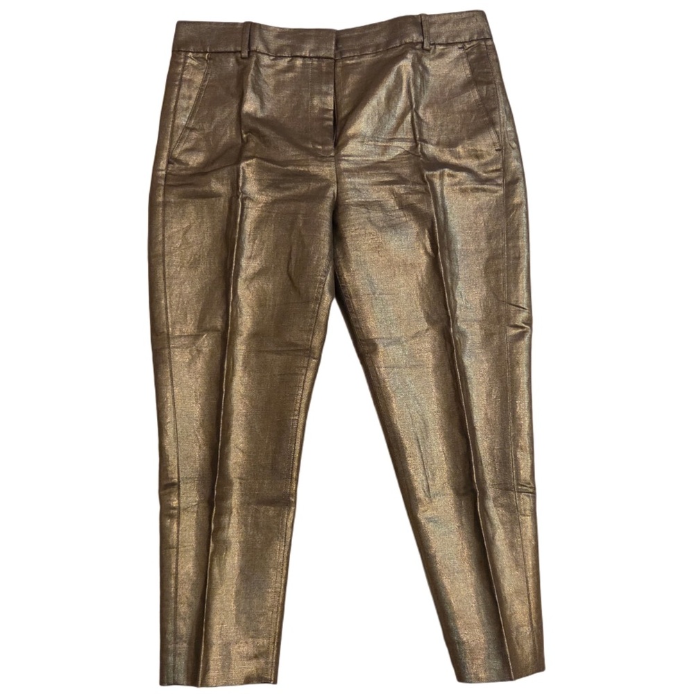 J. Crew Shimmering Gold Trousers